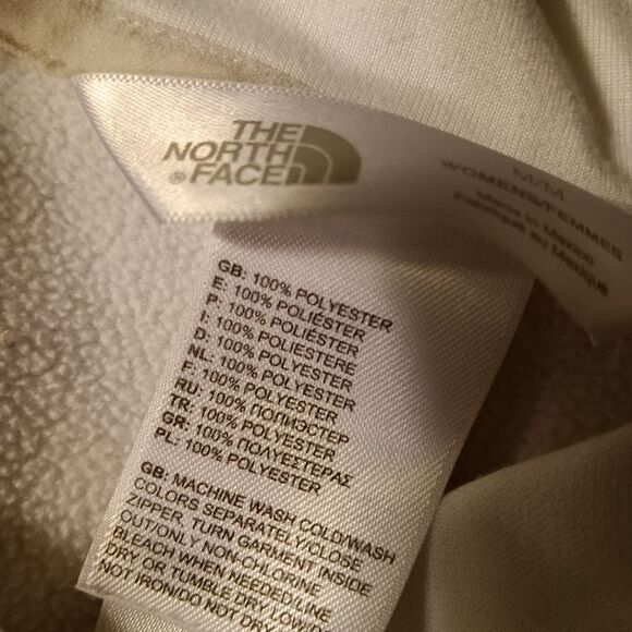 The North Face Woman's White Sweatshirt sz M - Picture 6 of 7